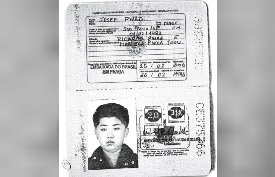 Un escu00e1ner obtenido por Reuters muestra un autu00e9ntico pasaporte brasileu00f1o expedido al lu00edder de Corea del Norte Jim Jong un