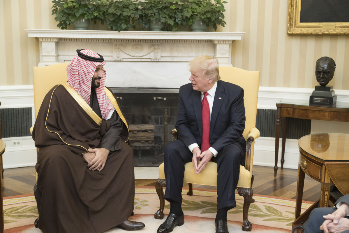 Mohammed bin Salman con Donald Trump