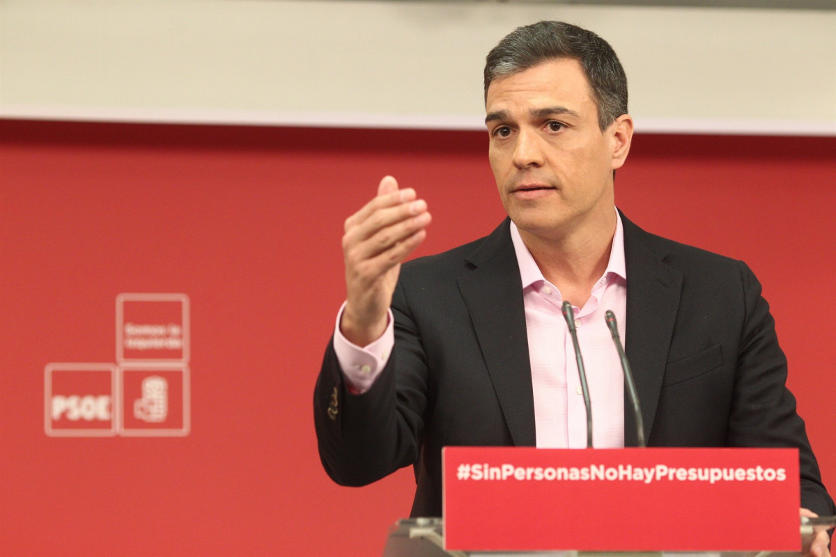 Pedro Su00e1nchez, secretario general del PSOE
