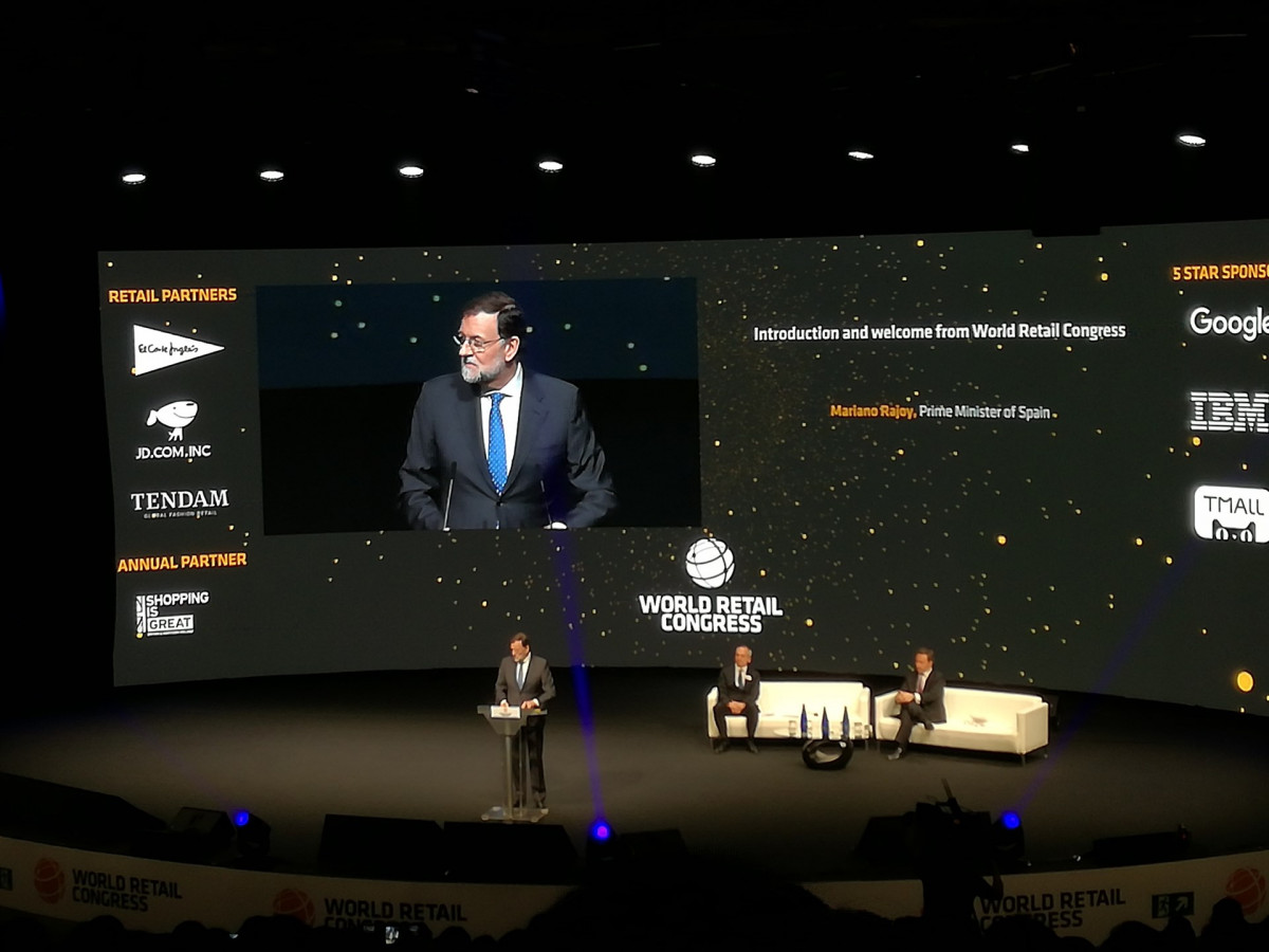 Mariano Rajoy en el World Retail Congress en Madrid