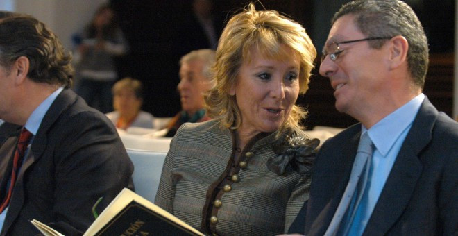 Esperanza Aguirre y Alberto Ruiz Gallardu00f3n