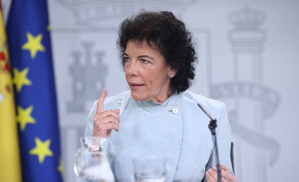 Isabel Celaá, portavoz del Gobierno