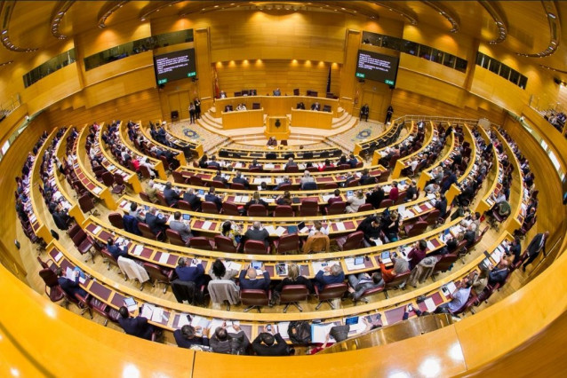 Hemiciclo nuevo del Senado durante un Pleno