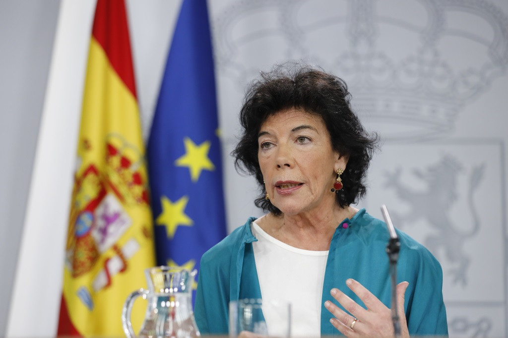 Rueda de prensa de la portavoz del Gobierno, Isabel Celaá, tras el Consejo