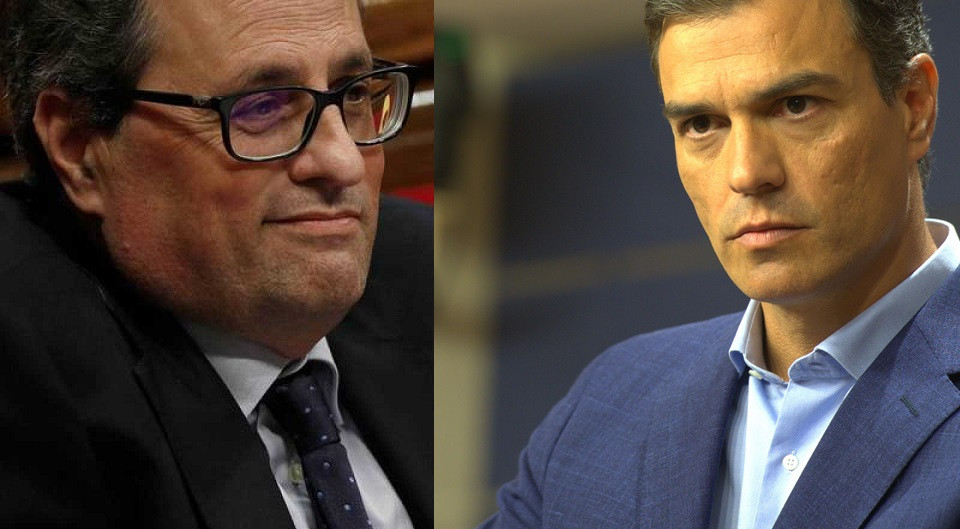 Quim Torra y Pedro Su00e1nchez