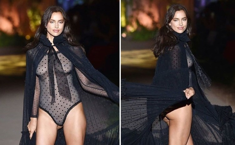 Irina Shayk en un desfile en Verona