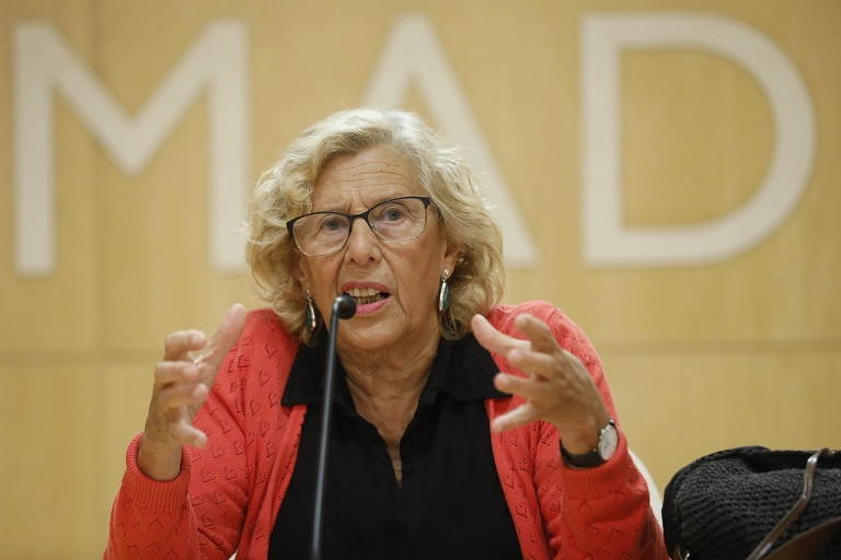 La alcaldesa de Madrid ofrece rueda de prensa sobre su candidatura a las elecciones Marta Fernu00e1ndez Jara