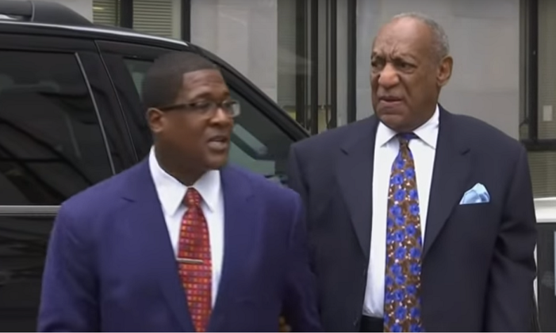 Bill Cosby llegando al juzgado