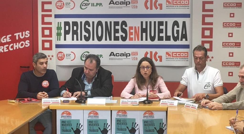 Prisones en Huelga Comisiones Obreras
