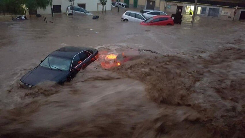 Lluvias torrenciales en Mallorca