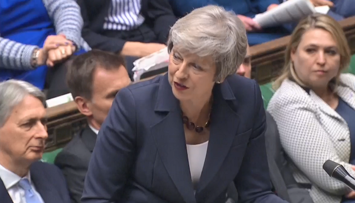 Theresa May responde en el Parlamento sobre el acuerdo del Brexit