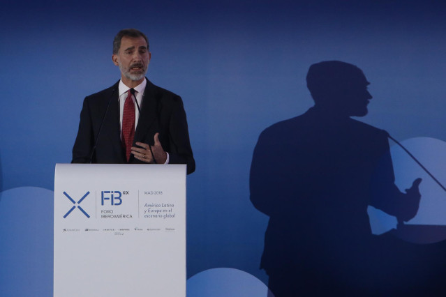El Rey Felipe VI asiste a una cena de bienvenida de la XIX Asamblea Anual del Fo