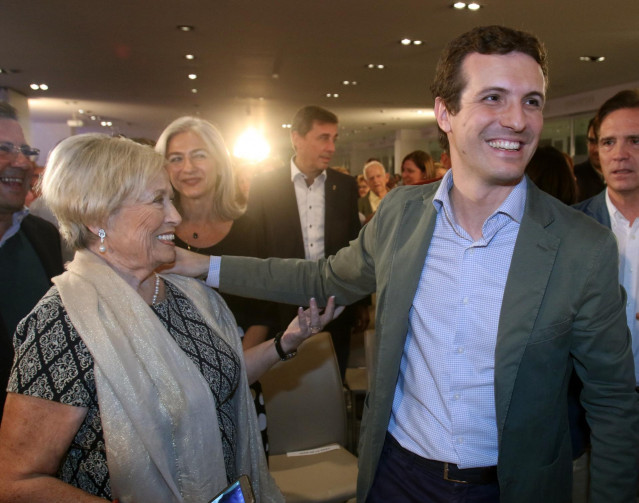El presidente del PP, Pablo Casado, clausura un acto público del PP    16 noviem