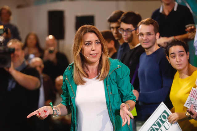 Susana Díaz, en un acto en Málaga