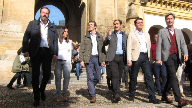 Pablo Casado,Jose Antonio Nieto,Adolfo Molina,José Mª Bellido,Bea Jurado yLorite