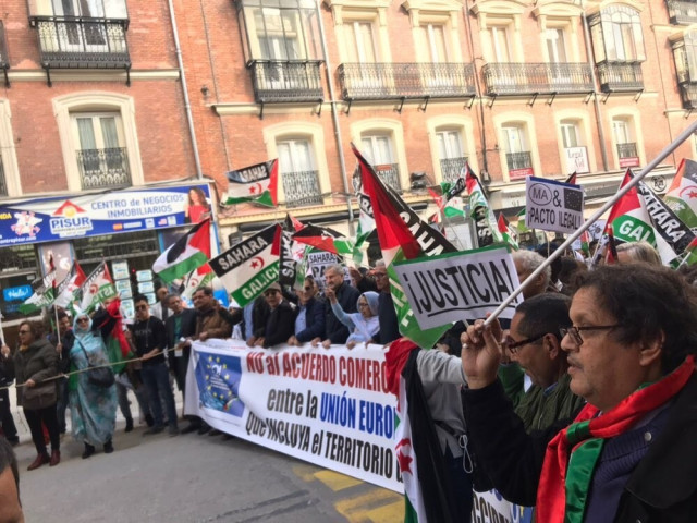 Manifestación de la Coordinadora Estatal de Asociaciones Solidarias con Sáhara