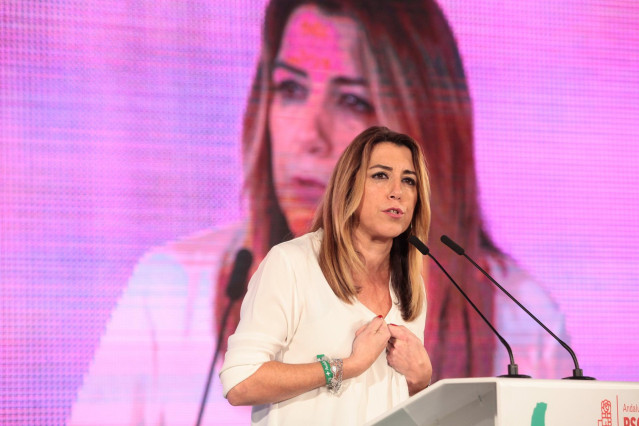 Susana Díaz, en un acto en Chiclana de la Frontera (Cádiz)
