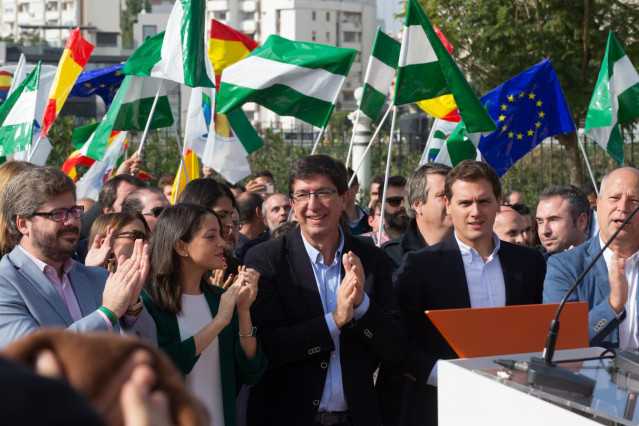 En Sevilla, acto público del candidato de Ciudadanos (Cs) a la Presidencia de la