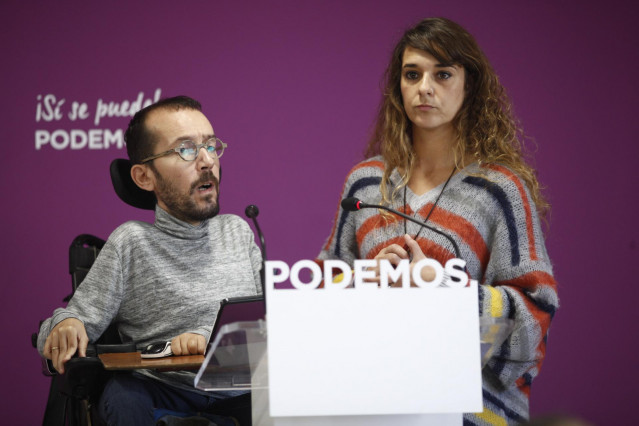 Rueda de prensa tras el Consejo de Coordinación de Podemos