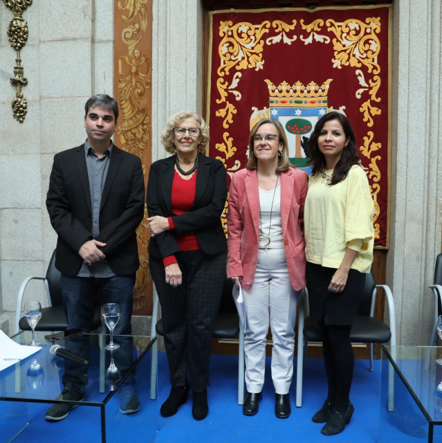 Manuela Carmena, Jorge García Castaño, Puri Causapié y Érika Rodríguez