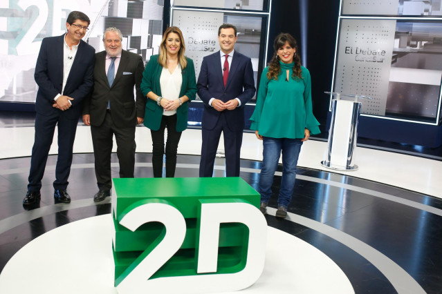 En Sevilla, debate en Canal Sur Televisión entre los candidatos a la Presidencia
