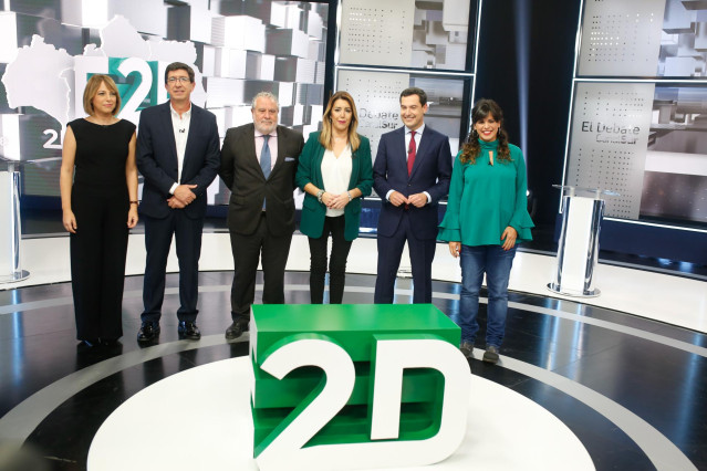 En Sevilla, debate en Canal Sur Televisión entre los candidatos a la Presidencia