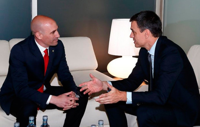 Luis Rubiales Pedro Sánchez