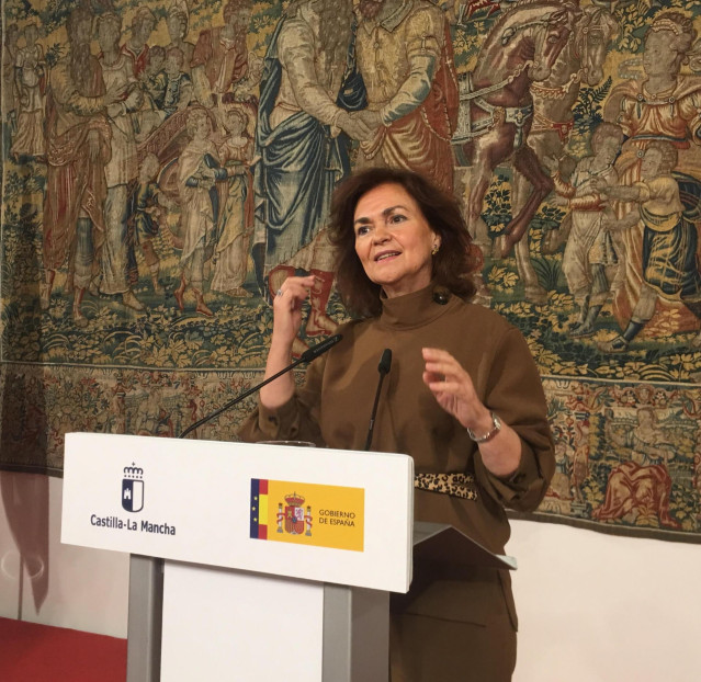 La vicepresidenta del Gobierno, Carmen Calvo
