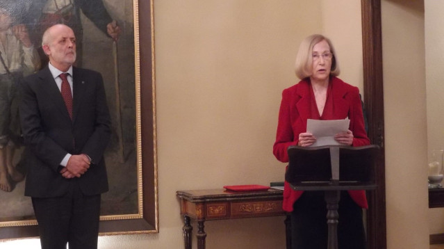 Silvia Moroder, presidenta de la Fundación ANAr junto con Féliz Monzón.