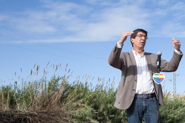 En Isla Mayor (Sevilla), el candidato de Ciudadanos a la presidencia de la Junta