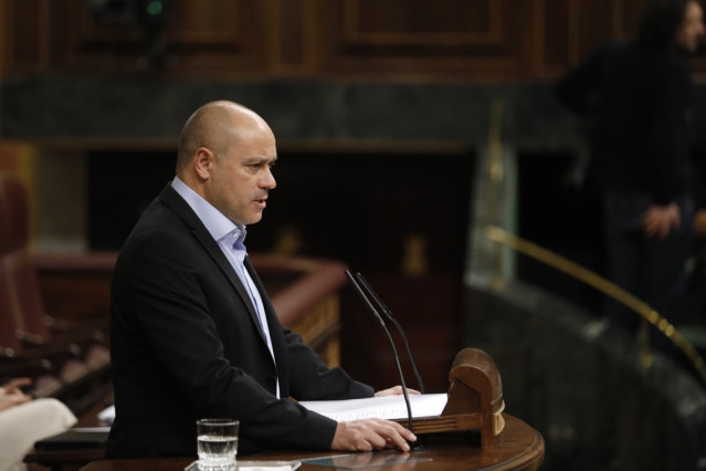 Jordi Salvador en el debate en el Congreso sobre las pensiones