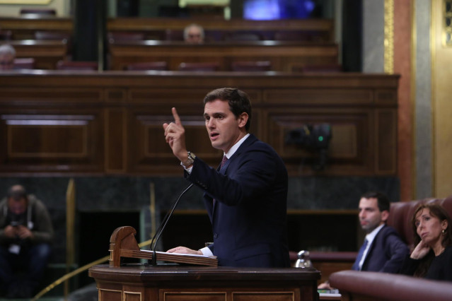 Sesión Plenaria en el Congreso de los Diputados para la toma en consideración de