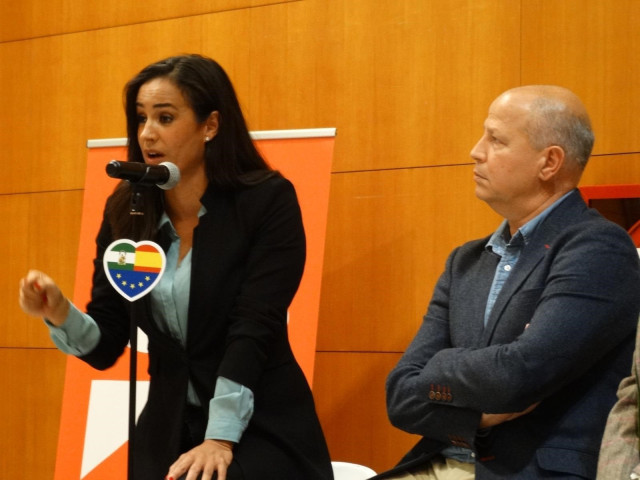 Begoña Villacís con Imbroda (Cs) en Málaga