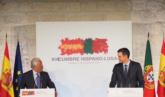 Pedro Sánchez y el primer ministro de Portugal, António Costa, presiden la Cumbr