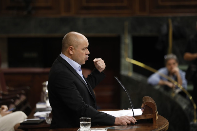 Jordi Salvador en el debate en el Congreso sobre las pensiones
