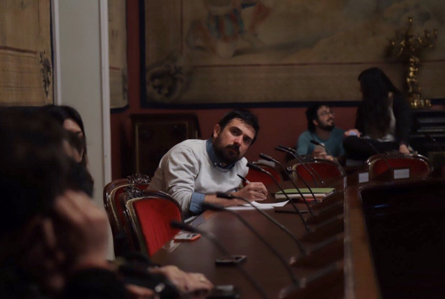 Ramón Espinar, portavoz de Unidos Podemos en el Senado