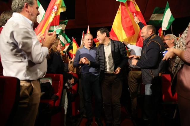 El presidente del PP-A y candidato a la Presidencia de la Junta, Juanma Moreno