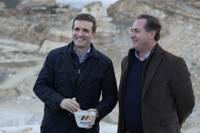 Casado, durante su visita a la Comarca del Almanzora