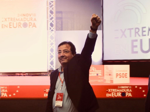 Fernández Vara en la Convención Socialista en Badajoz