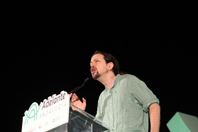 Pablo Iglesias, en un mitin en Sevilla