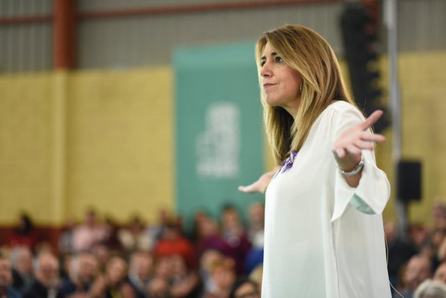 Susana Díaz, en un mitin en la provincia de Almería