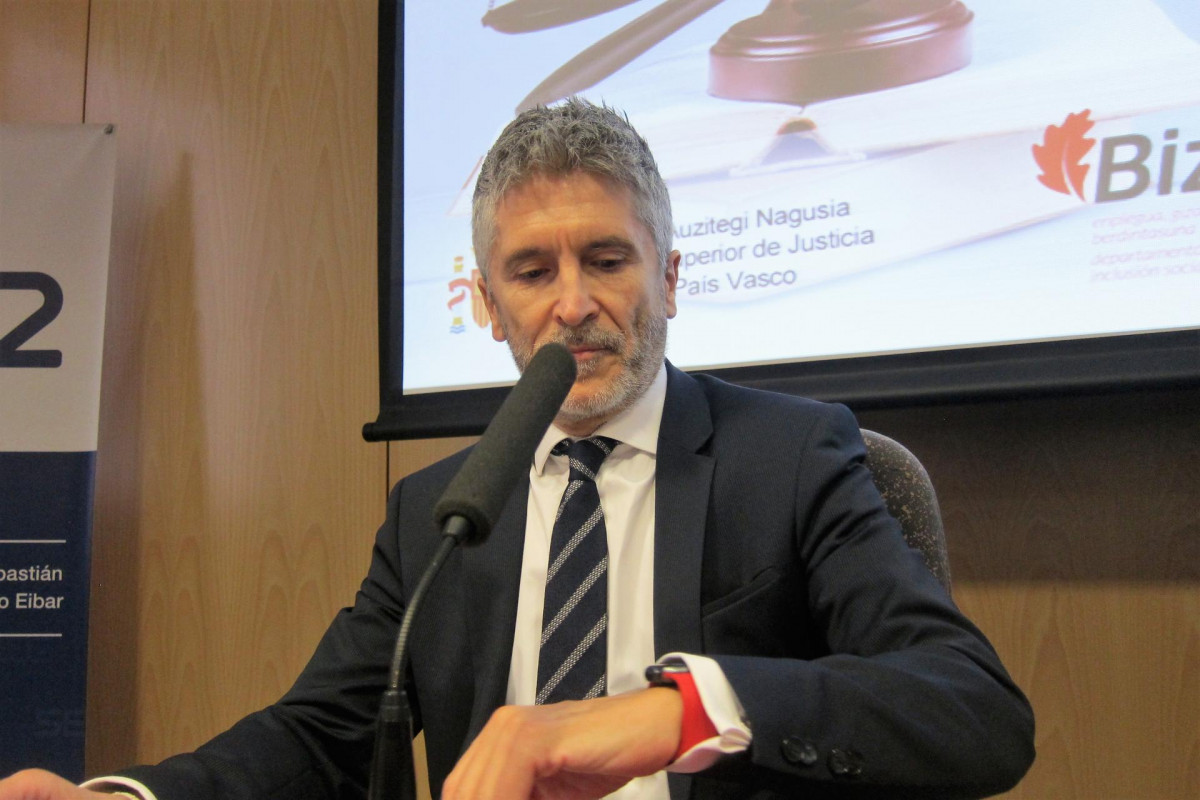 Fernando Grande-Marlaska, interviene en los 