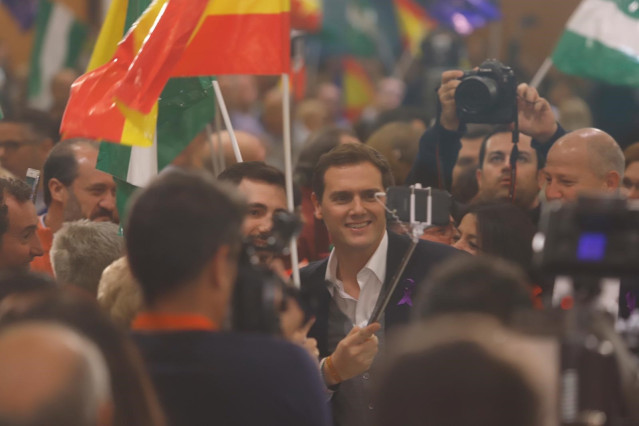 Albert Rivera, en un acto de Cs en Málaga