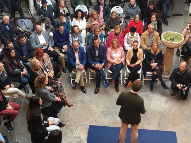 Pablo Casado interviene en el acto público de Úbeda.