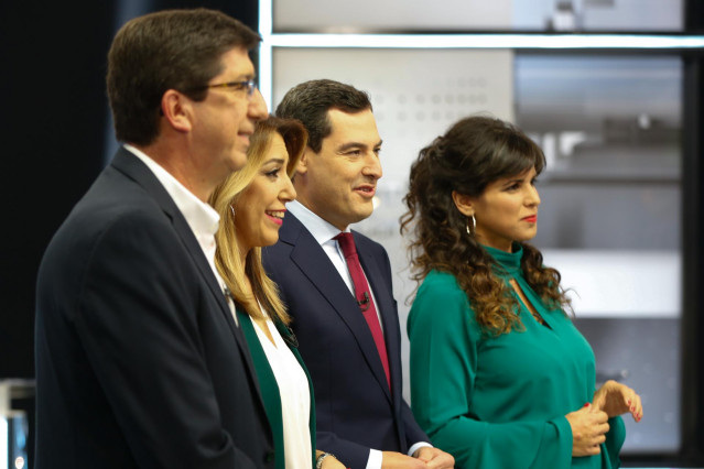 En Sevilla, debate en Canal Sur Televisión entre los candidatos a la Presidencia