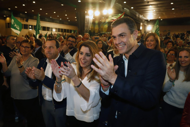 La presidenta de la Junta y candidata a la reelección, Susana Díaz