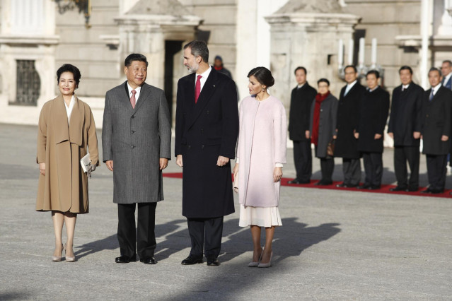 Recibimiento oficial de los Reyes al presidente de la República Popular China, S