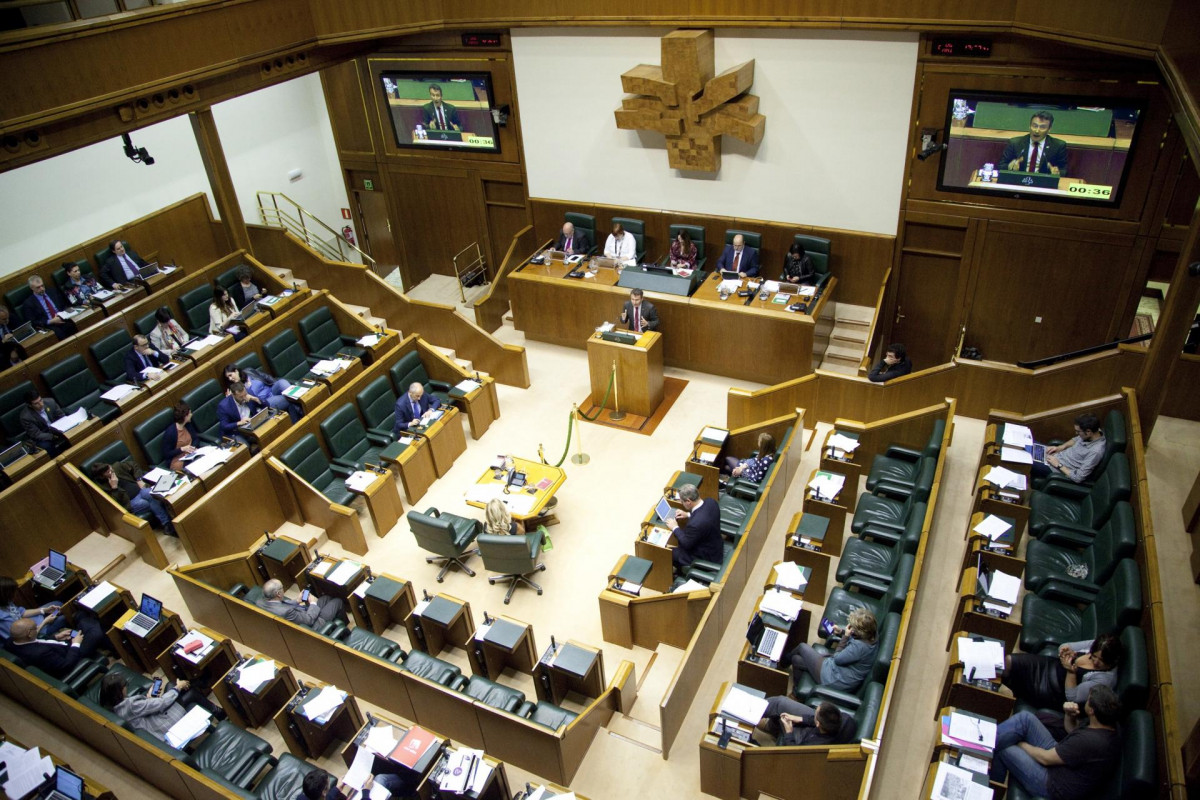 Pleno en el Parlamento Vasco