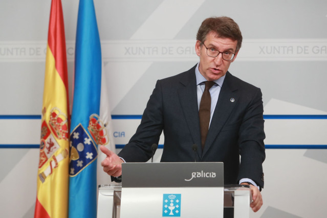 Feijóo, en rueda de prensa
