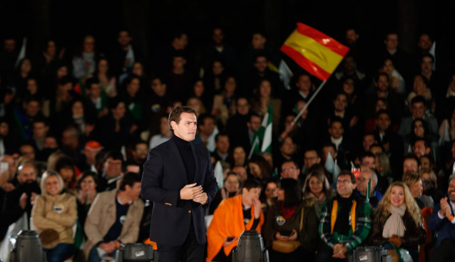 En Sevilla, mitin de cierre de campaña del candidato de Cs a la Presidencia de l